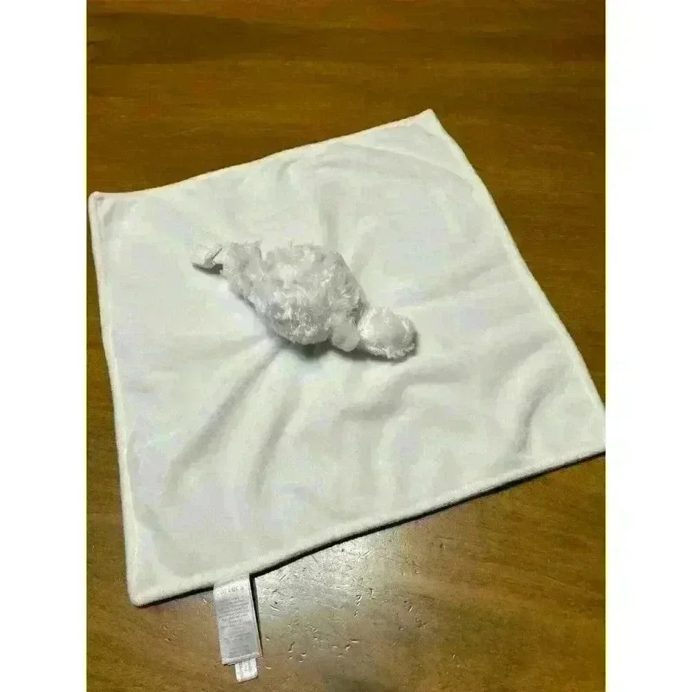 Caters Lovey Security Blanket White Lamb w Pacifier Holder